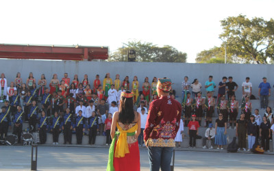 SMP Santa Maria  Menggelar P5  di Bundaran Besar Palangka Raya