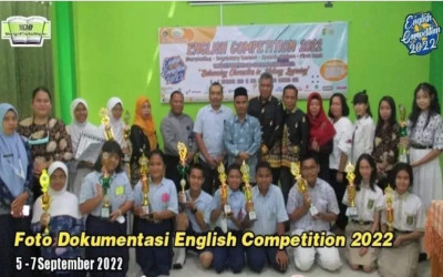 Kegiatan English Competition 2022 tingkat SMP/MTs Se-Kota Palangka Raya