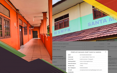 SMP Santa Maria Palangka Raya, ikut Dukung Terciptanya Satu Data Perpustakaan