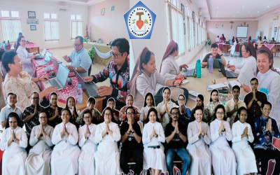 SMP Santa Maria Palangka Raya Ikuti Revisi, Visi dan Misi Sekolah Bersama Yayasan Santa Maria Banjarmasin